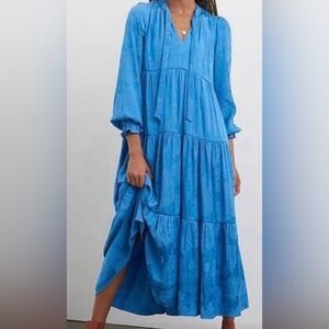 Maeve Vibrant Blue Long Sleeve Dress